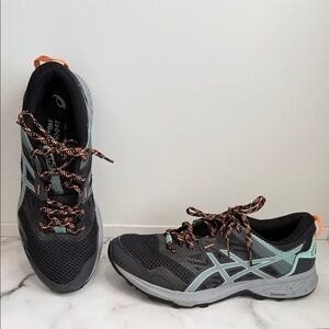 Asics Women's Gel-Sonoma 5 trail running shoes mint orange size 10
